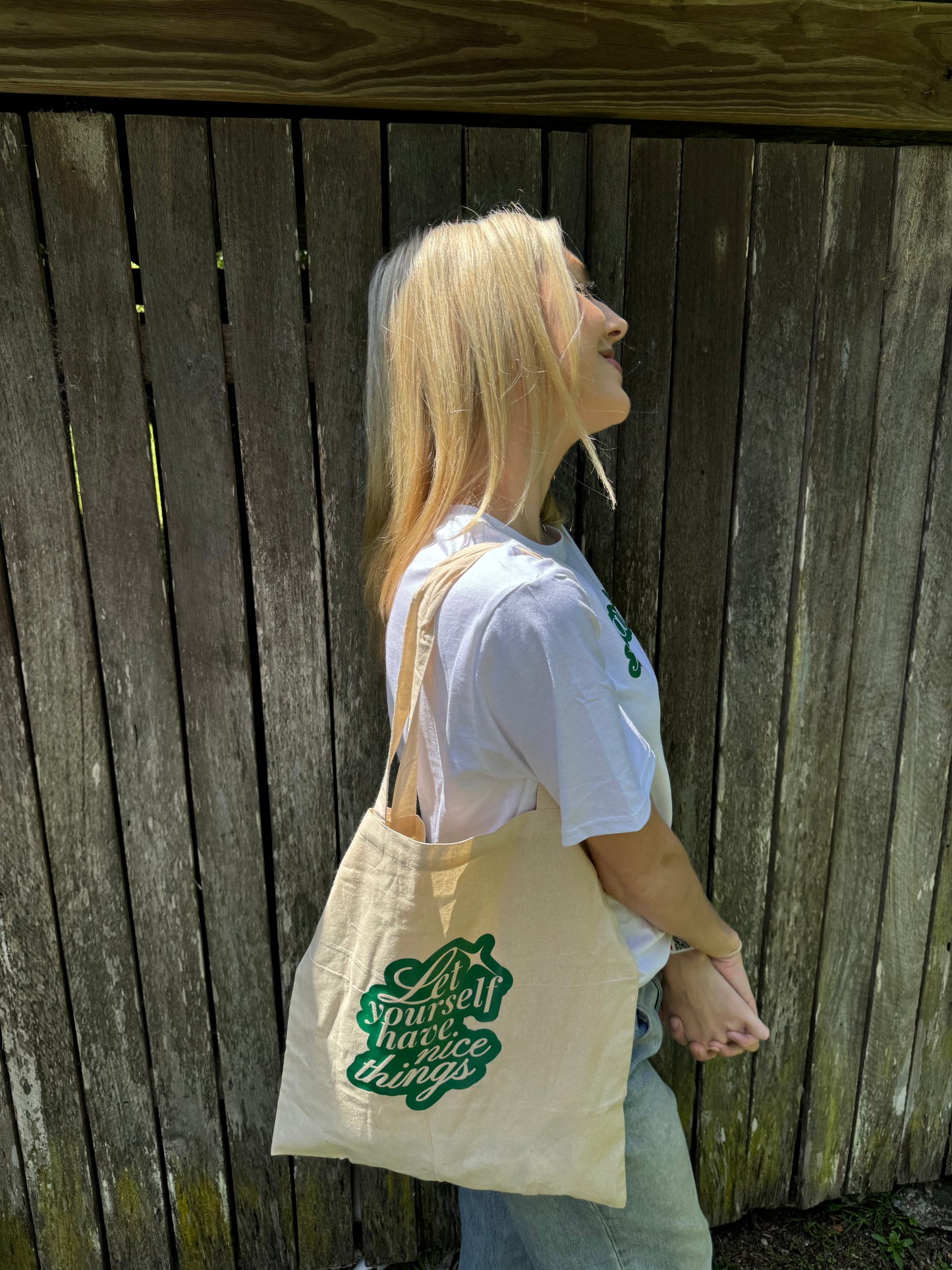 NEW Nice Things Tote Bag GREEN