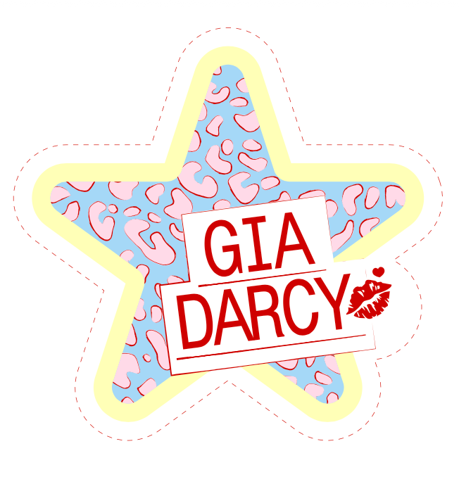 Gia Darcy Star Sticker